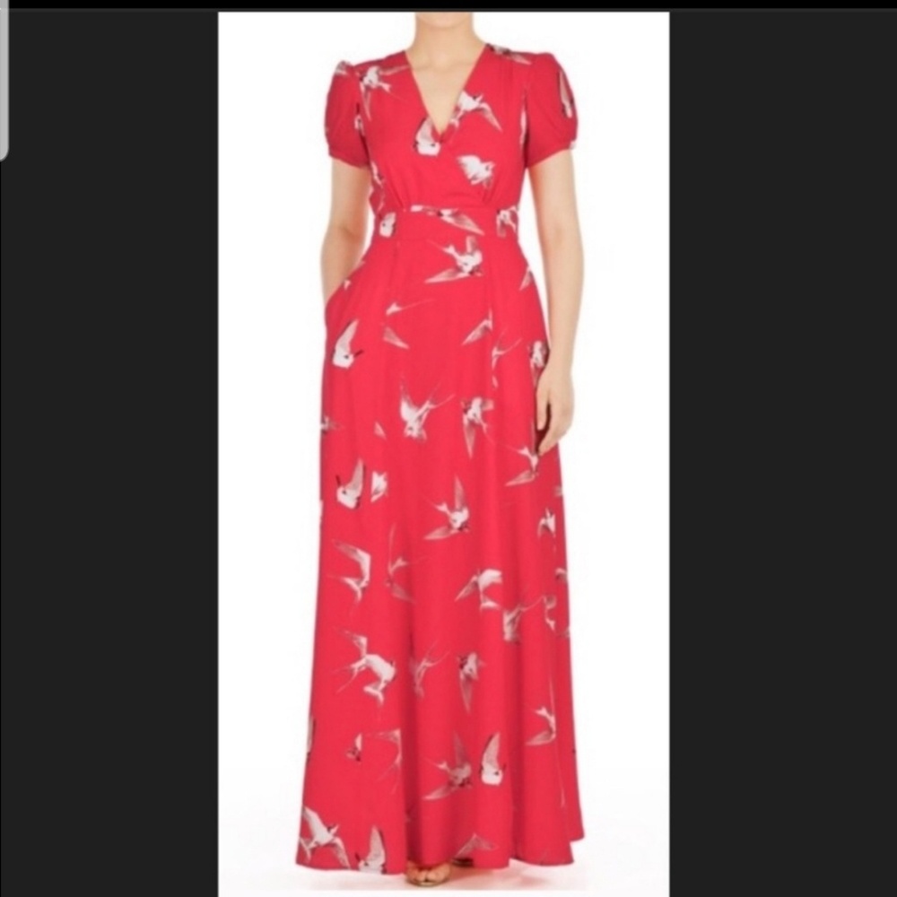 Red maxi dress